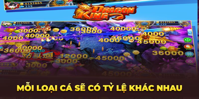Tìm Hiểu Tất Tần Tật Về Game Bắn Cá Long Vương Cực Chất 2023 Mỗi loại cá sẽ có tỷ lệ khác nhau